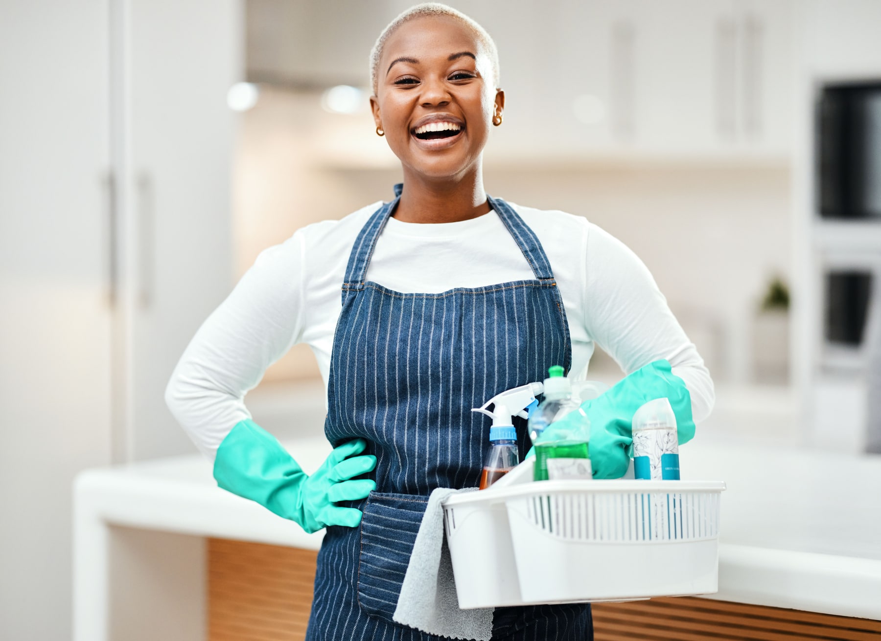 A Household Maids cleaner at work